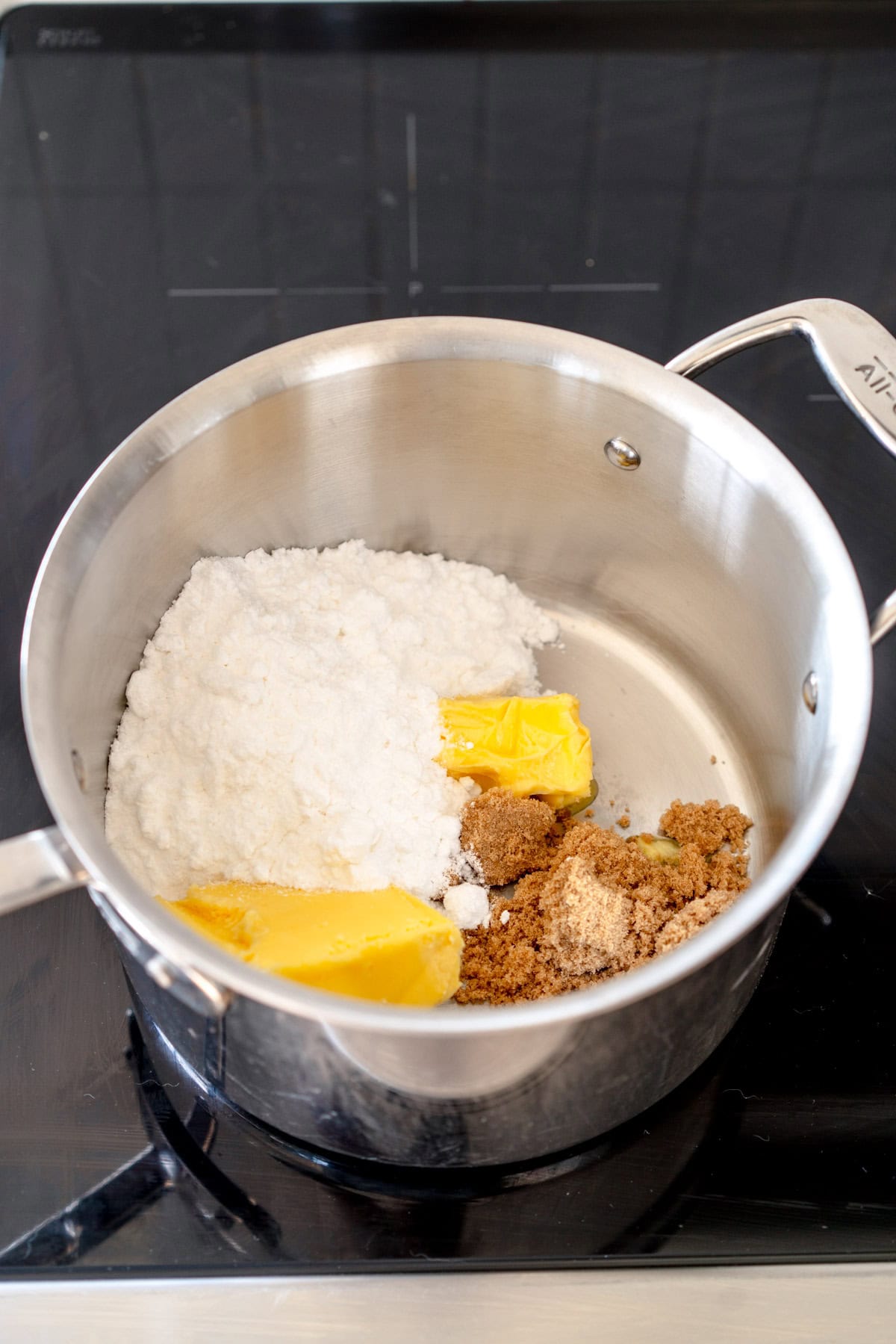 wet ingredients for brownie bites