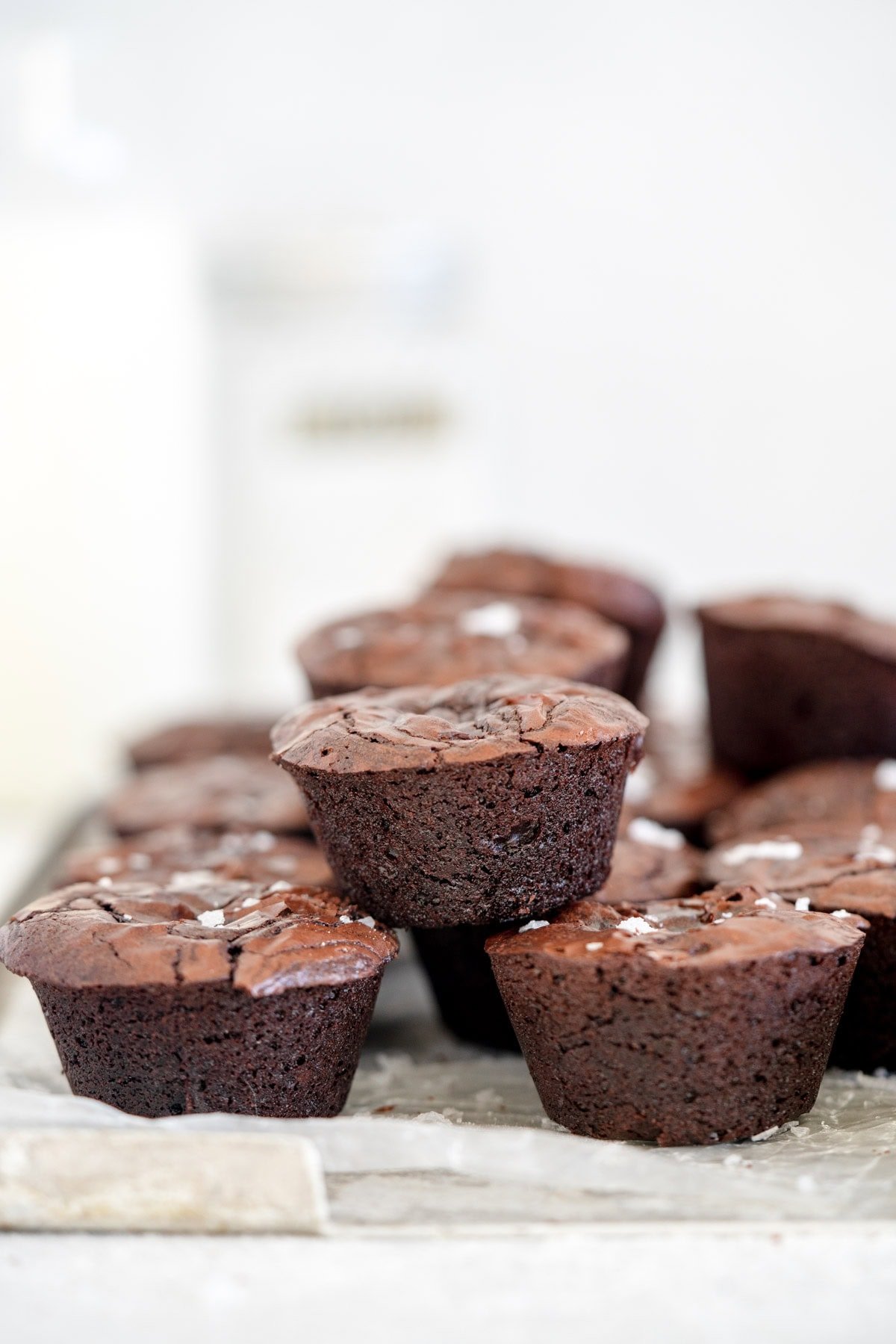 stacked up brownie bites