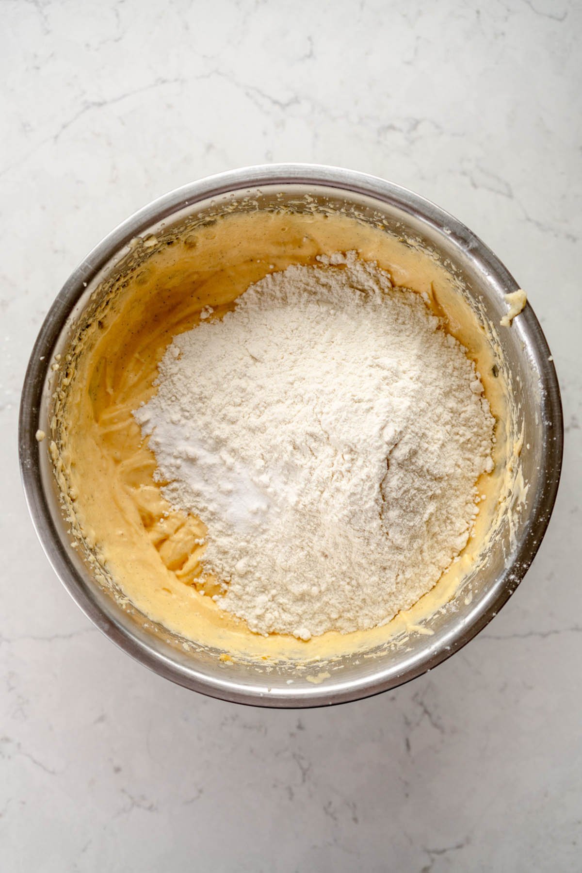 add in flour to mixture