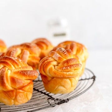 side on shot of lemon buns