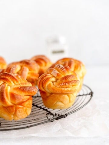 side on shot of lemon buns