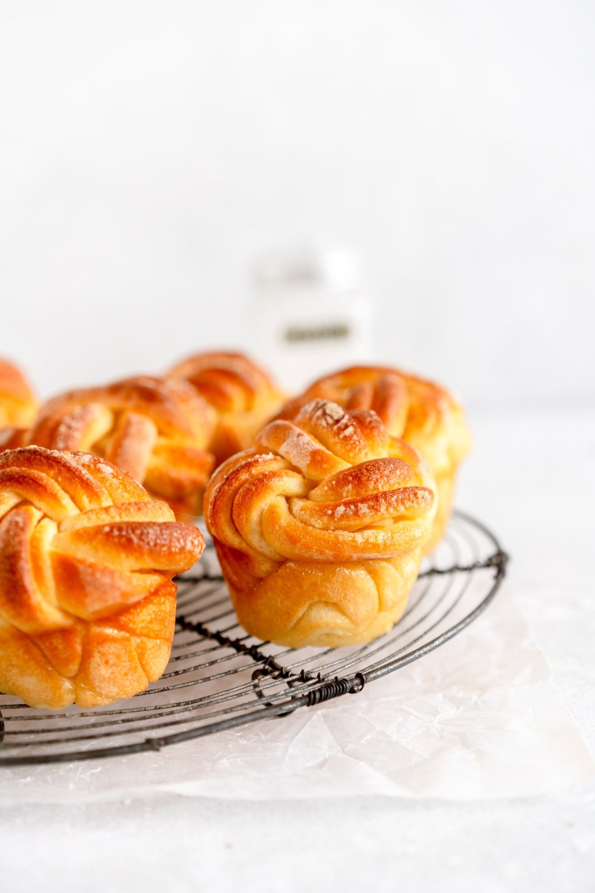 side on shot of lemon buns