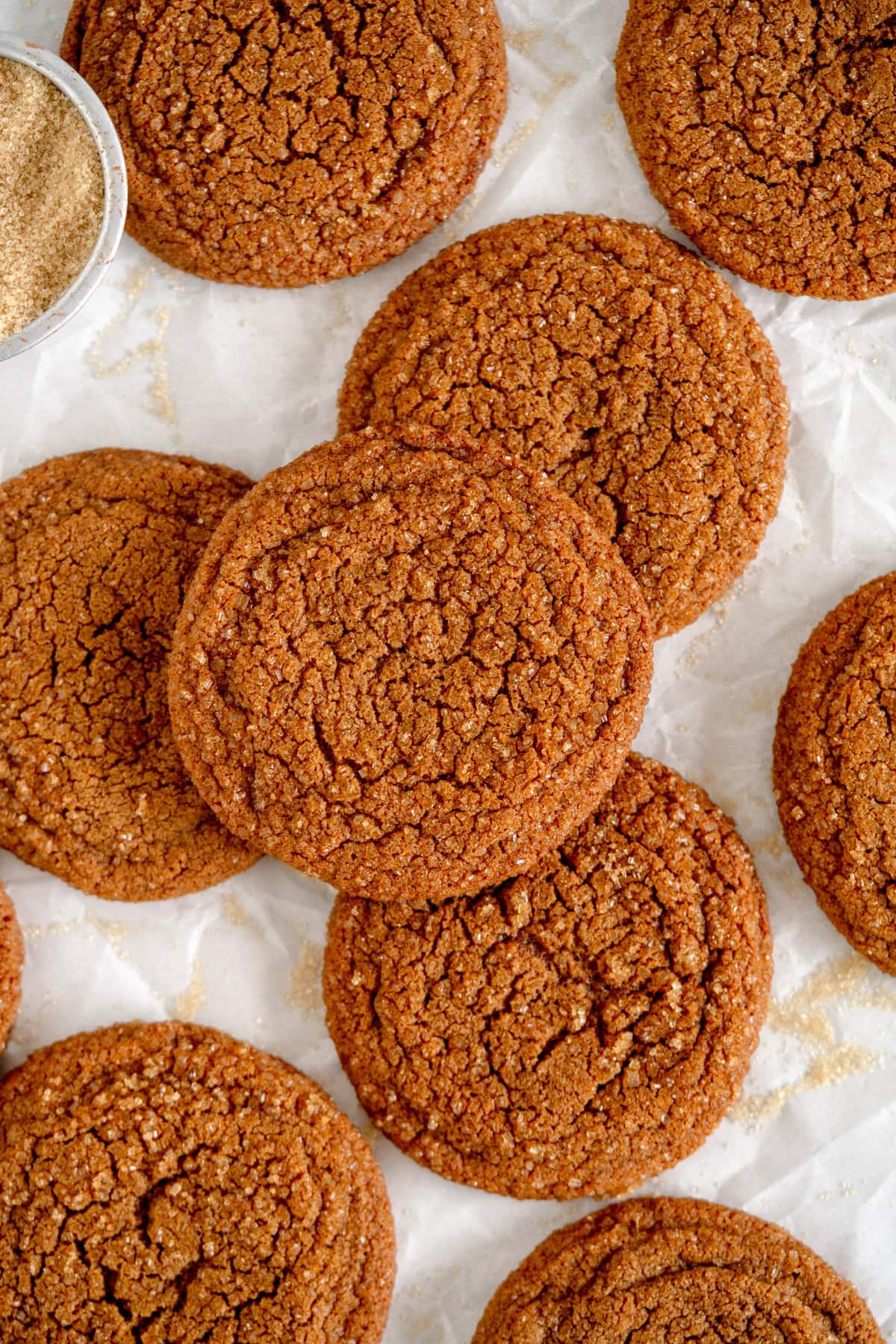 cookies on parchment paper